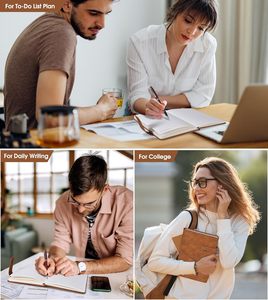 Biểu tượng tùy chỉnh PU da Bìa undated chương trình nghị sự máy tính xách tay - Product Image 2