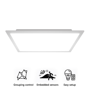 Intellibond ticari 40W kısılabilir gömme kare led düz panel ışık 60x60 arka ışık tavan led paneli ışık dahili sensör - Product Image 3