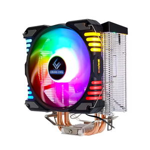 לוגו מותאם אישית cpu מצנן גבוהה כוח lga1155 775 1156 cpu מאוורר קריר hatsink 5v ארגון aura סינכרון מאוורר cpu 4 צינור נחושת צינור PC מגניב