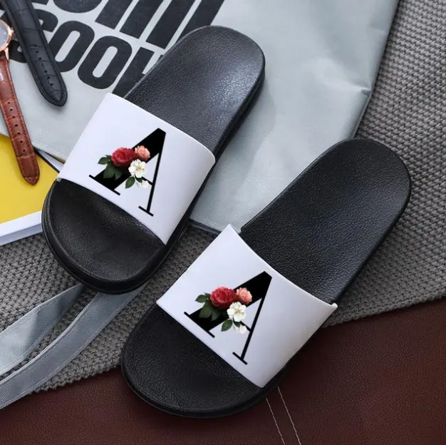 Manufacturer Hotel Slipper Brand Logo Shoes Custom Print Design Women Sandal Slides Embossed Custom Logo Men Slippers