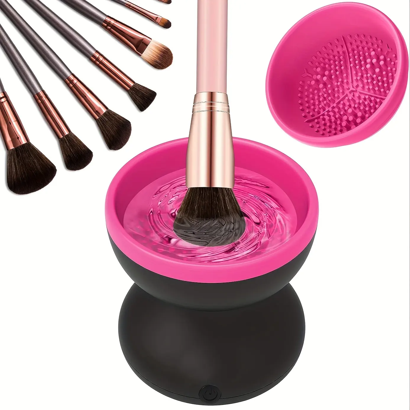 Luie Reinigingsmachine Oplaadbare Elektrische Make-Up Reiniger Make-Up Borstel Reiniger Machine Cosmetica Reinigingstools Voor Vrouwen