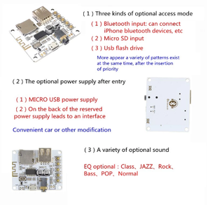 Wireless 2.1 <strong>Audio</strong> <strong>Bluetooth</strong> Module with USB TF Card Slot USB <strong>Audio</strong> Receiver Board Decoder for Playback Product Category ICs - Product Image 6