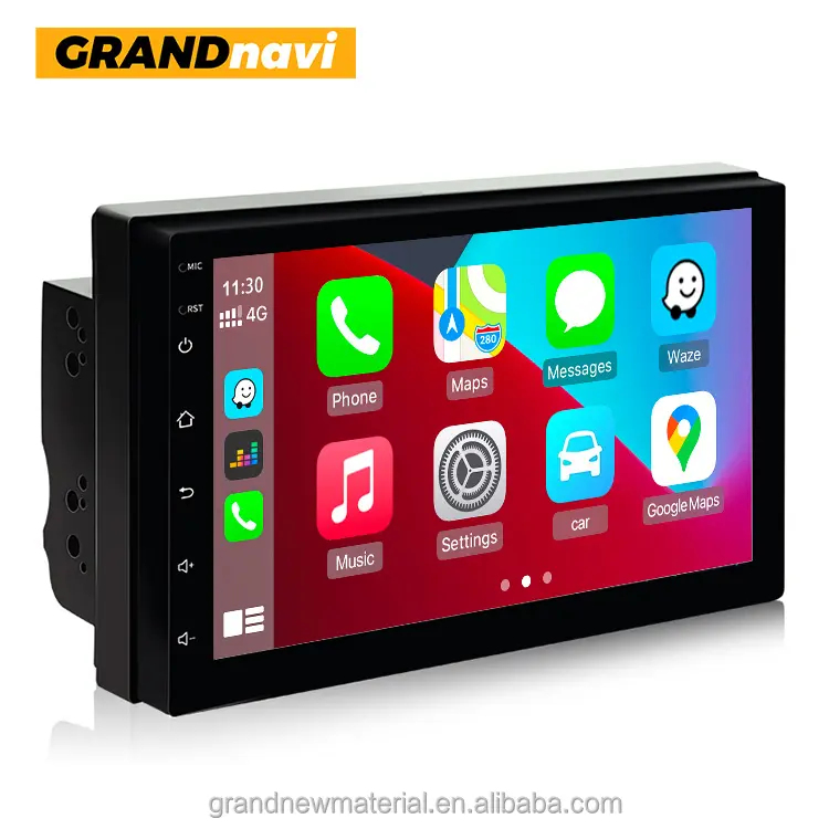 2 Din Android CarPlayเครื่องเล่นวิดีโอมัลติมีเดียรถยนต์ 2DIN วิทยุสเตอริโอ GPS VW Nissan Hyundai Kia โตโยต้ารถสเตอริโอ Android