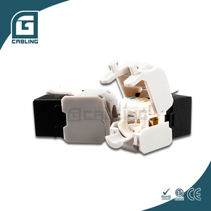 Gcroing UTP FTP Cat7 Cat8 8p8c Rj45梯形插孔Fo接线板24端口Cat6 Rj45耦合器面板防水耦合器cat 6 Utp - Product Image 2