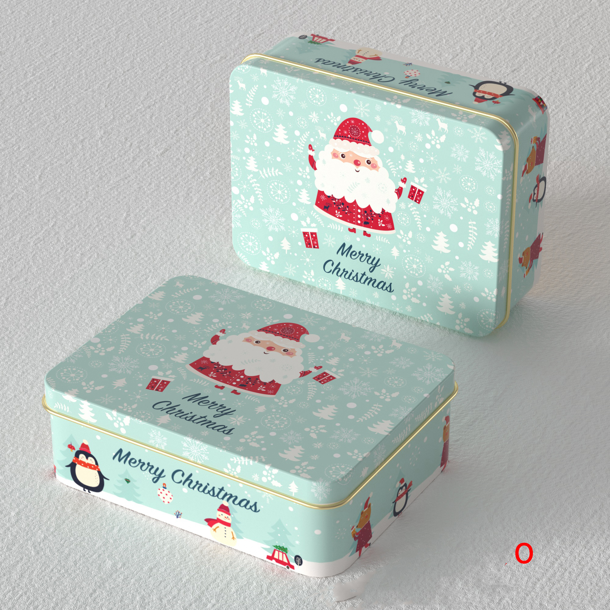 O Light blue with lovely santa claus