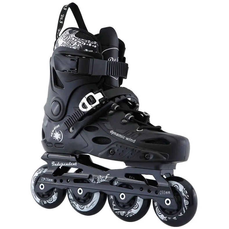 Professional Adjustable 4 Wheels PU Material Roller Inline Skates Shoes For Kids Adults