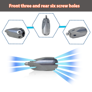 AMJET kanalizasyon jeti memesi 3600 psi 1/4 inç dönen hidro jeti yüksek basınçlı su makinesi meme seti - Product Image 2