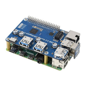 USB 3,2 Gen1 y Gigabit Ethernet HUB HAT para Raspberry Pi 3x USB 1 * Gigabit ETH sin controlador USB 3,2 Gen1 HUB Gigabit ETH HAT - Product Image 2