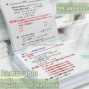方形活页笔记本翻盖可拆卸线圈笔记本学生日记笔记本