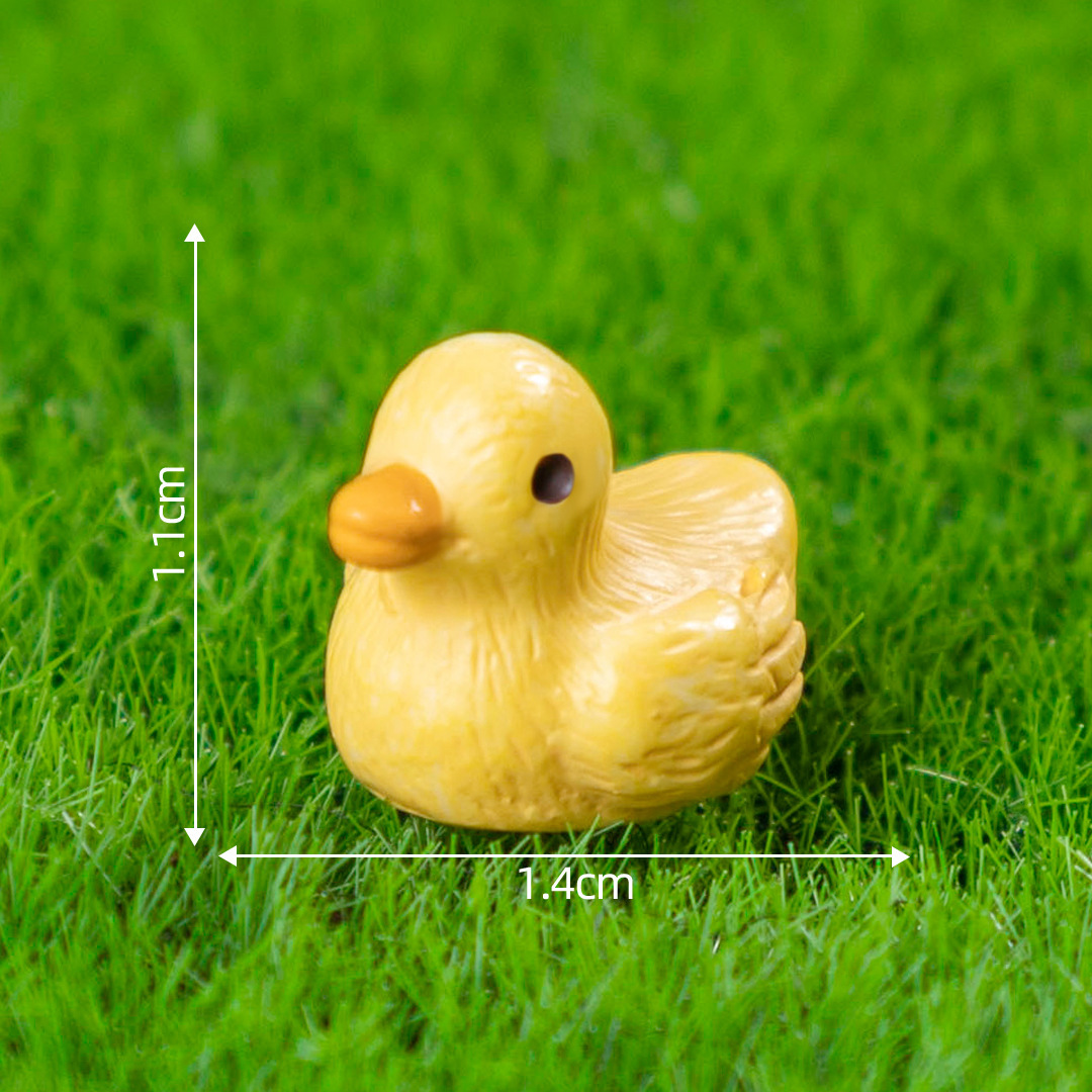 colorful Six little yellow ducks
