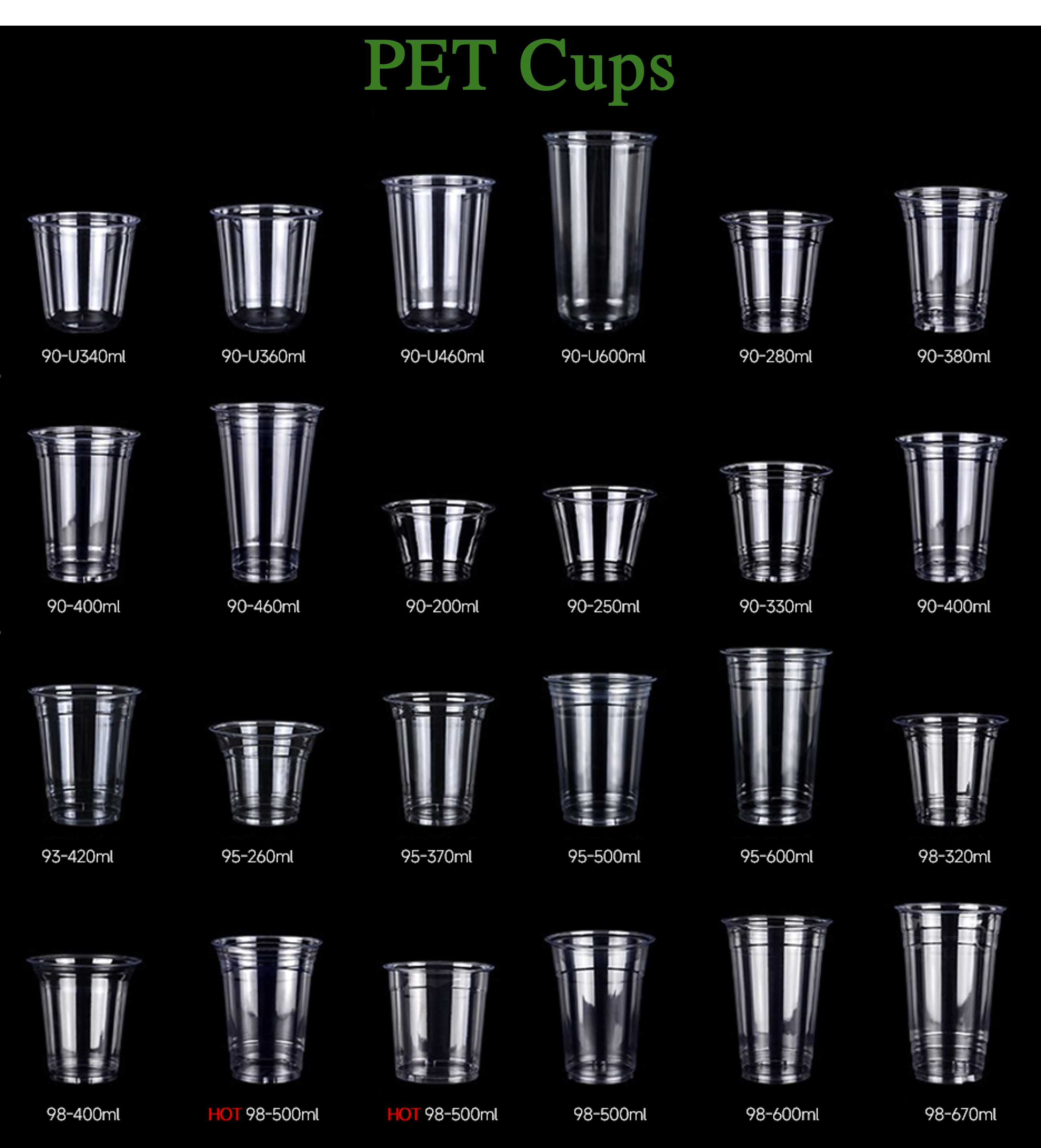 Vasos de PET
