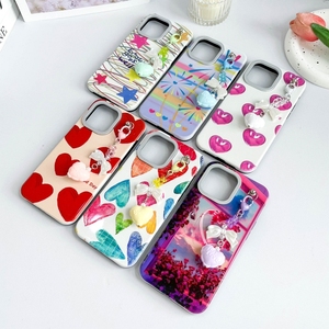 เคสโทรศัพท์มือถือพิมพ์ลายหัวใจสีชมพูสีชมพูกันกระแทกจากโรงงานสีแดงกันกระแทกรูปเปลือกหอยพีซีดีไซน์รถบรรทุกสไตล์การออกแบบลูกโป่ง IMD - Product Image 5