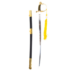 Ceremonial Military Sabre 94CM Zinc Alloy Aluminum Decorative Sword Unsharpened Knight Crusader Parade Collection - Product Image 5
