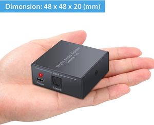 3 Port SPDIF Toslink Digital Optical Audio <strong>Splitter</strong> Aluminum Alloy SPDIF Toslink 1 in 3 Out Support LPCM 2.0 DTS Dolby-AC3 - Product Image 4