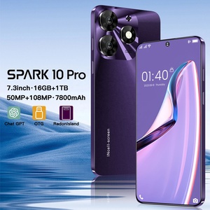 โทรศัพท์มือถือดีไซน์ใหม่ของแท้จาก T echno Spark 10 pro10-core ความละเอียด7.3นิ้ว HD + สมาร์ทโฟน5G Android13.0 16GB + 1TB - Product Image 2