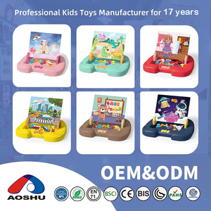 Toptan 3 in 1 çok fonksiyonlu çizim kurulu seti eğitim renk Doodle yazma ve manyetik çocuklar boyama oyuncak - Product Image 5