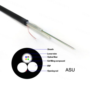 สายเคเบิ้ลไฟเบอร์ออปติกขนาดเล็ก ADSS asu 6 Fo 12 Fo 6กระทู้6 hios 12 hilos Span 120M HDPE - Product Image 4