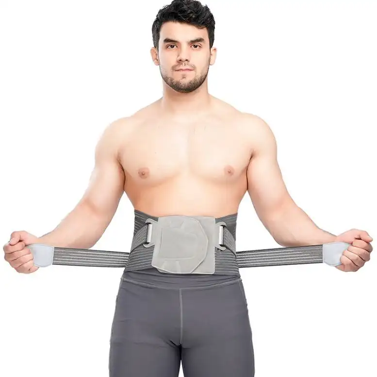 Nefes çıkarılabilir ped örgü tasarımı Herniated disk bel desteği bel Backbrace