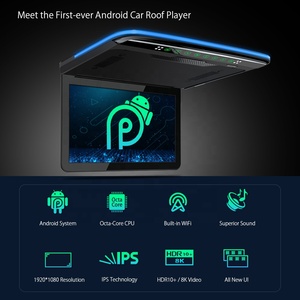 XTRONS 13.3英寸1080P IPS汽车屏幕内置扬声器高清输入8k视频屏幕镜红外蓝牙调频安卓车顶监视器汽车电视 - Product Image 2