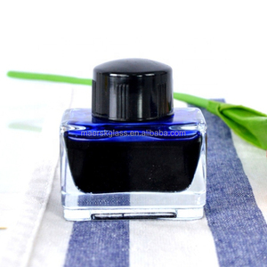 סיטונאי 15ml 30ml ריק שקוף מלבני זכוכית קסת דיו 1oz כיכר מזרקה עט דיו בקבוק