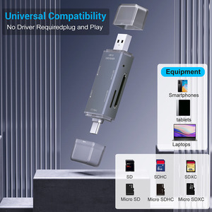YC-370 <strong>Card</strong> Reader OTG 6 in 1 USB2.0 Plug and Play with Type C/USB/SD/TF <strong>Card</strong> Slot for <strong>Computer</strong> Mobile Phone <strong>Camera</strong> - Product Image 4