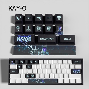 Popüler valo-rant tema Keycaps 14 tuşları Set PBT boya süblimasyon Keycaps mekanik klavye için OEM profil - Product Image 2
