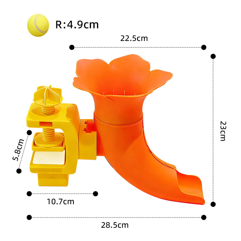 Jouet interactif Trumpet Vine (avec balle de tennis de 5 cm)
