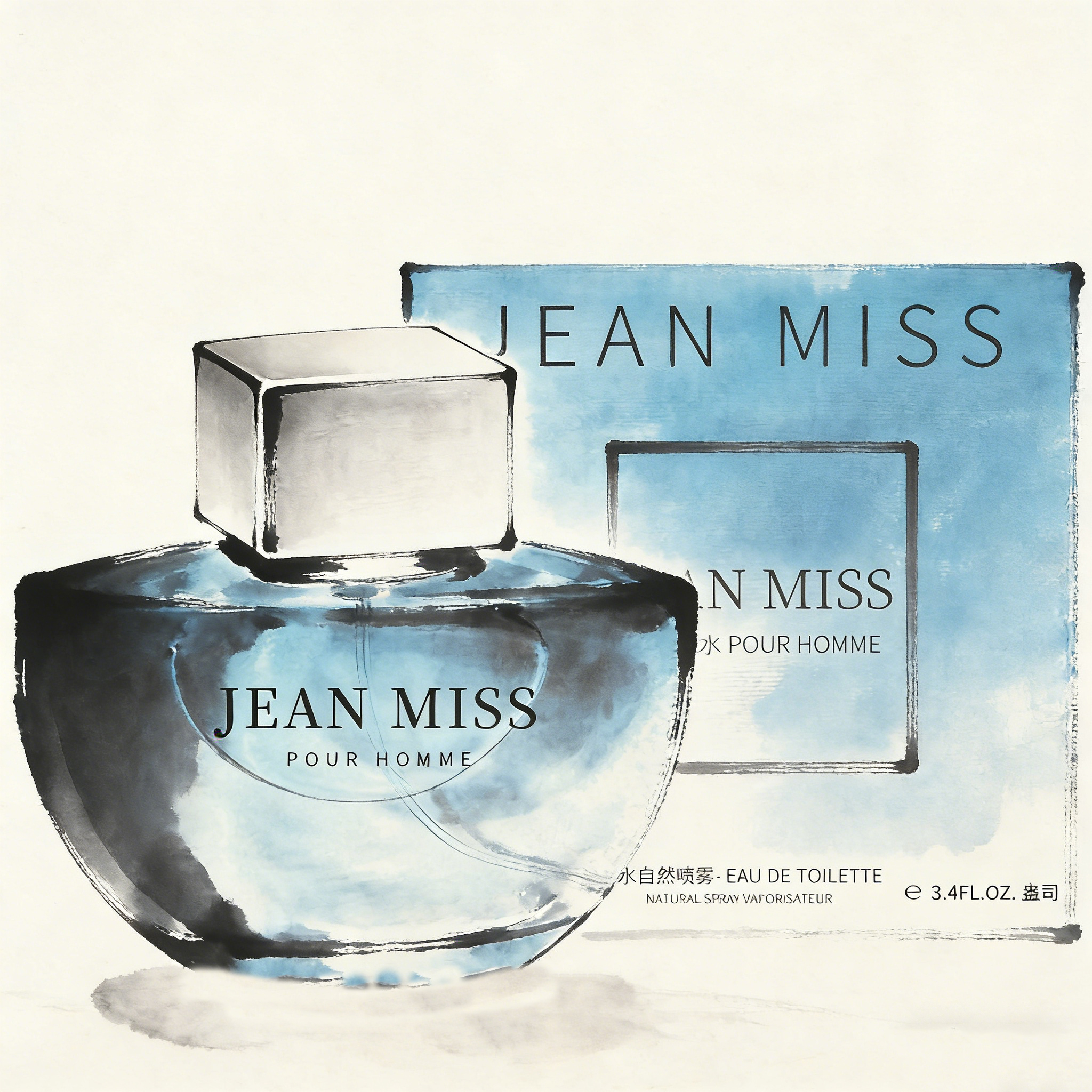Parfum bleu aigue-marine