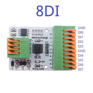 8CH Multipropósito RS485 Modbus Rtu Digital IO Module 141R Bloque de terminales de resorte Master-Slave Digital Collection Control R4SLS08 - Product Image 4