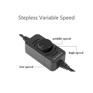 AC tốc độ quạt điều khiển điện áp quạt điều khiển chúng tôi tiêu chuẩn hai-prong mở rộng dây ROTARY dimmer điều khiển - Product Image 2