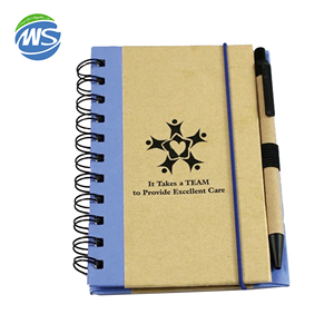 Cuaderno ecológico de doble línea de papel Kraft A5, uso de escritura promocional - Product Image 5