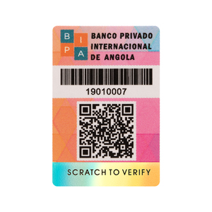 Kunden spezifischer QR-Code manipulation sicherer Barcode-Seriennummer-Laseretiketten-Aufkleber kleber