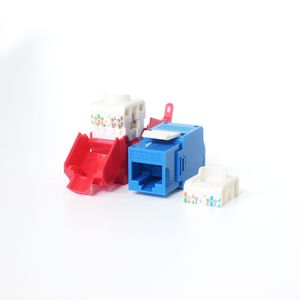 Cat5e/Cat6网络模块RJ45 UTP梯形插孔无屏蔽FTTH CAT6A光学RJ45梯形插孔光纤网络模块 - Product Image 3