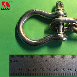 5/16 "kaynaklı kısa baklalı zinciri ırgat G4 çapa zinciri 316 paslanmaz çelik bağlantı zinciri 15 'uzun ile 3/8" yay pranga - Product Image 5