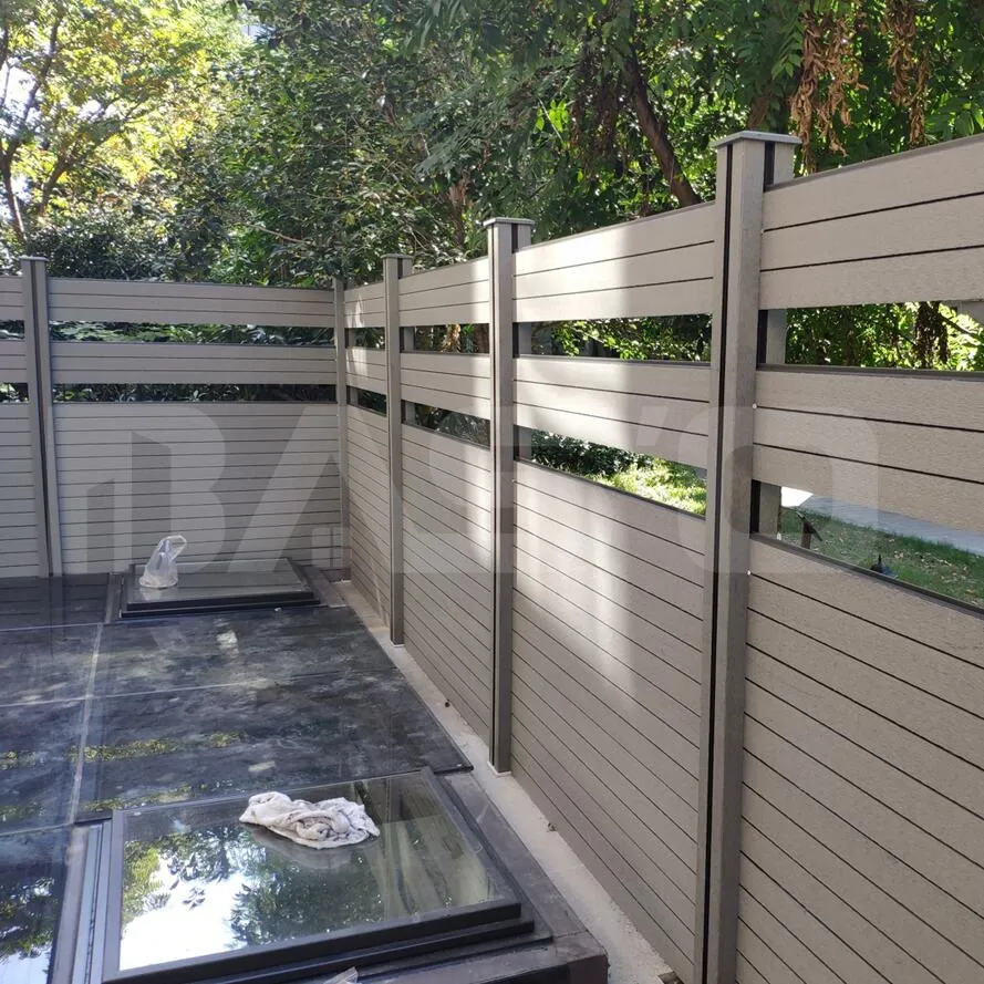 OEM/ODM древесно-пластиковый композитный wpc забор доски с решетчатой совместной экструзией домашний садовый забор панели лучше, чем виниловый ПВХ забор