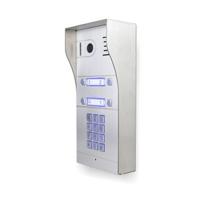 Videoportero de Metal a prueba de agua inteligente basado en la nube, teclado PIN, timbres de llamada directa para 4 apartamentos, sistema de intercomunicación de edificio - Product Image 3