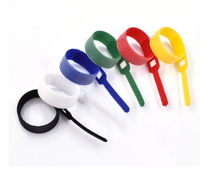 Atadura de cables de nailon de alta calidad de 145MM * 11MM con función autoadhesiva, logotipo personalizado al por mayor de fábrica, bucle de gancho colorido ecológico - Product Image 2