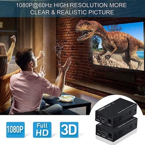 Xput alta calidad RJ45 Lan Ethernet extensor HDMI HD 1080P 60 M HDMI extensor transmisor receptor por Cat5e Cat6 60 metros - Product Image 4