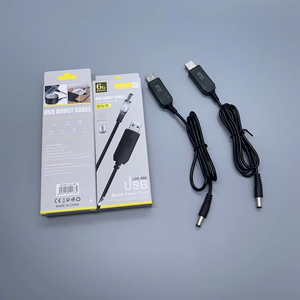 High Quality 1m Power Booster Step up Charger 5.5x2.1 <strong>mm</strong> DC 5V to 12V USB <strong>Cable</strong> for Wifi Router Modem Fan LED Light - Product Image 5