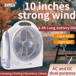 <span class=keywords><strong>SUNCA</strong></span> Quạt Điện 15W Có Đèn LED Quạt Xoay Không Ồn Để Bàn Ký Túc Xá Sinh Viên Văn Phòng Tại Nhà Quà Tặng Quạt Bàn - Product Image 2