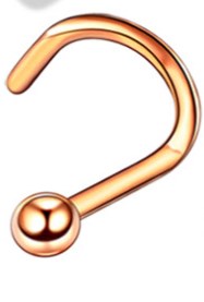 0.8*8mm rose gold