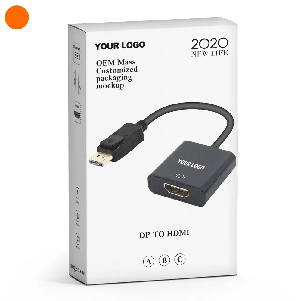 Gran oferta, suministro de fábrica, puerto de pantalla macho a HDMI hembra, cable 1080p Dp a Hdmi con Stock