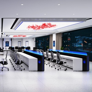 カスタマイズされたコマンドセンターコンピュータコンソールデスクトップ監視コンソールコマンドセンターワークステーション - Product Image 6