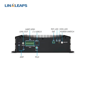 Linkleaps J1900工业电脑无风扇迷你嵌入式电脑，双GbE局域网6 RS232 RS485 16 GPIO通道库存 - Product Image 3