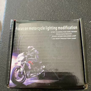 LED melek kanat karşılama ışık modifiye şasi ışık projeksiyon motosikletler için kolay kurulum aydınlatma sistemi - Product Image 4