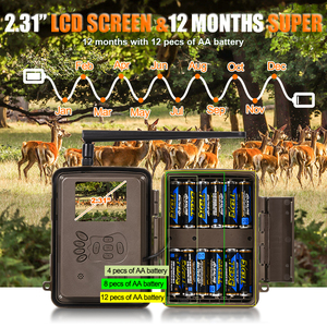 スモールオーダー4Gトレイルカメラ1080pハンティングゲームワイルドカメラSimカードサポートSMSリモコン - Product Image 6