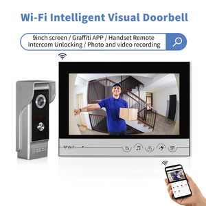 Cerradura de puerta inteligente TUYA 1080P 7 pulgadas WIFI Sistema de intercomunicación visual Video con tarjeta de cámara Desbloqueo Función de control de acceso - Product Image 5