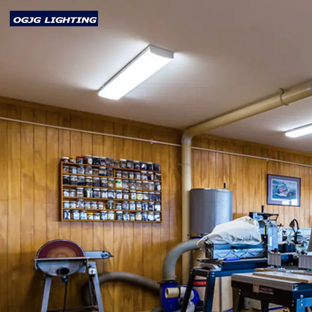 OGJG hot sale industrial lighting factory workshop led linear ceiling light with emergency battery