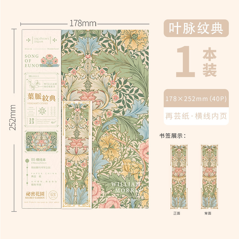 Leaf vein pattern collection-1 bookmark