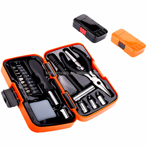 19 parça hediye promosyon durumda kutusu hassas tornavida Bit kompakt araç seti karışık Handy hediye genel temel tamir aracı kiti - Product Image 1